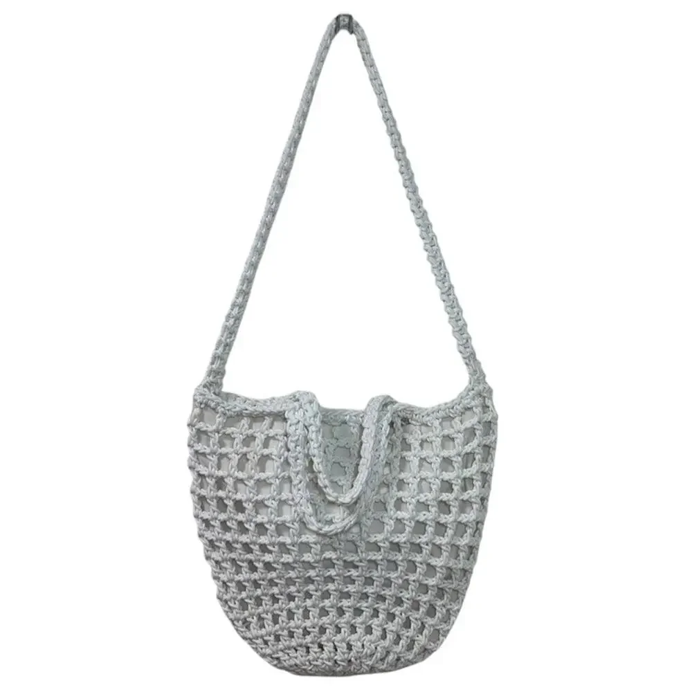 Madewell Women's 'The Crocheted Shoulder Bag' Cross-Body, Knit, White, One-Size